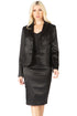 Majestic Sateen Two-Piece Skirt Suit Jacket